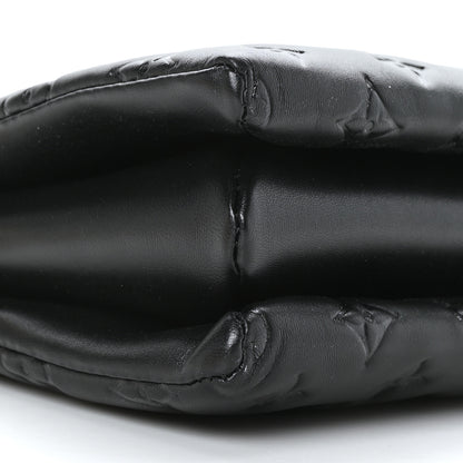 Louis Vuitton Lambskin Embossed Monogram Coussin PM Black 9 of 10