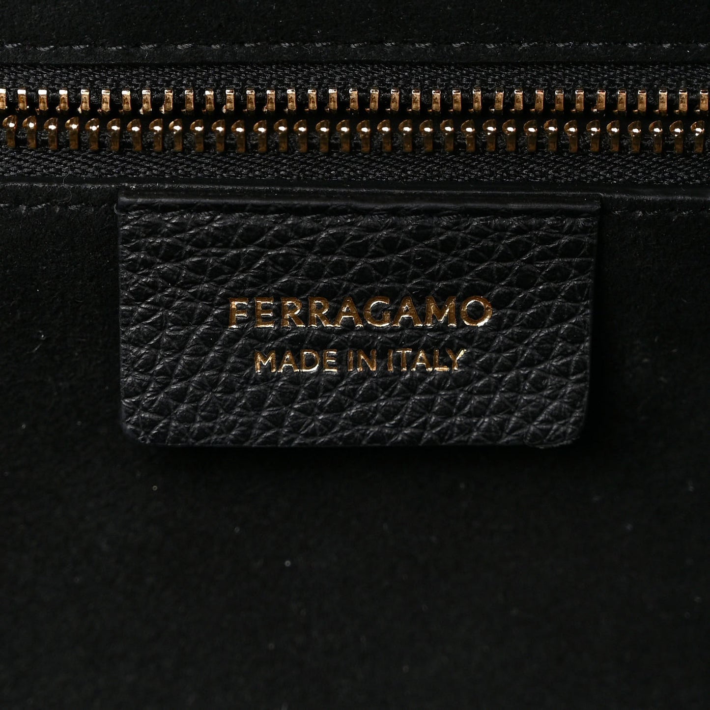 Grainy Calfskin Tote Black