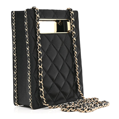 Chanel Caviar Quilted Evening Box Bag Black 3 of 10