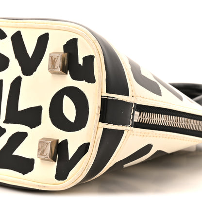 Louis Vuitton Graffiti Alma MM Black 8 of 14