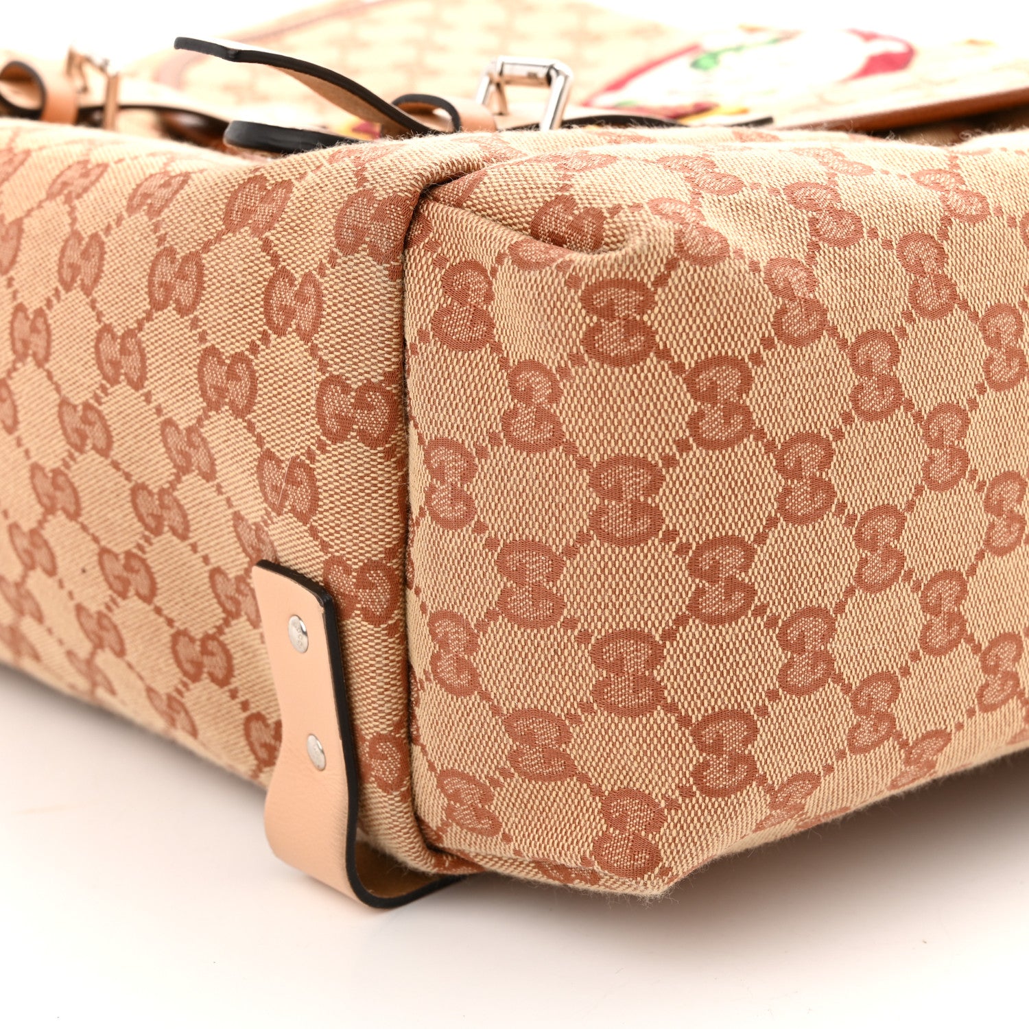Gucci Monogram Childrens Sciroppo Patch Backpack Beige 9 of 10