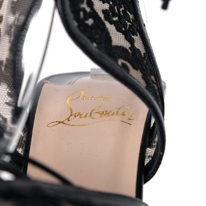 Christian Louboutin Dentelle Lurex Jose Altafine 150 Bootie 36.5 Black 8 of 8