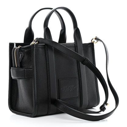 Marc Jacobs Grained Calfskin Small The Tote Bag Black 3 of 13