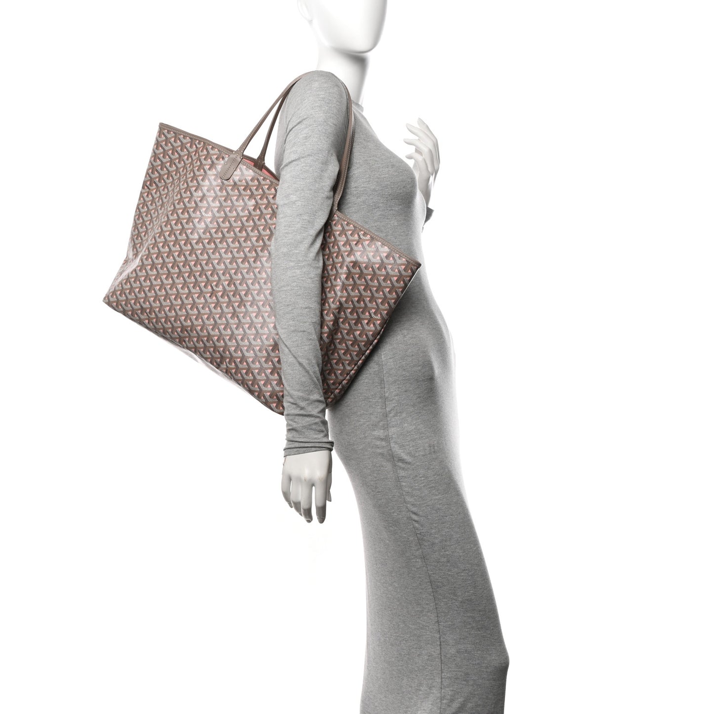 Goyardine Saint Louis Claire Voie GM Grege Powder Pink