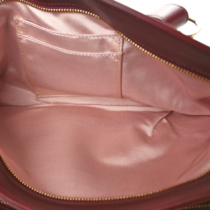 Gucci Vitello Palmellato Lux Large Arli Top Handle Bag Vintage Bordeaux 5 of 10