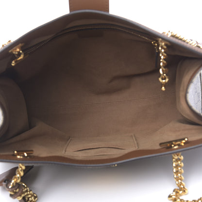 Gucci GG Supreme Monogram Medium Padlock Tote Beige Cuir 4 of 9