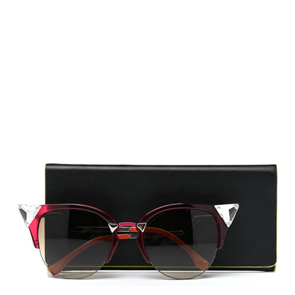 Fendi Iridia Sunglasses FF 0041/S Cherry Palladium 7 of 7