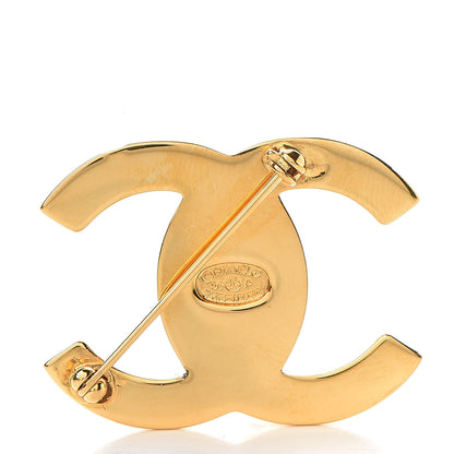 Chanel CC Turn Lock Brooch Gold 3 of 4
