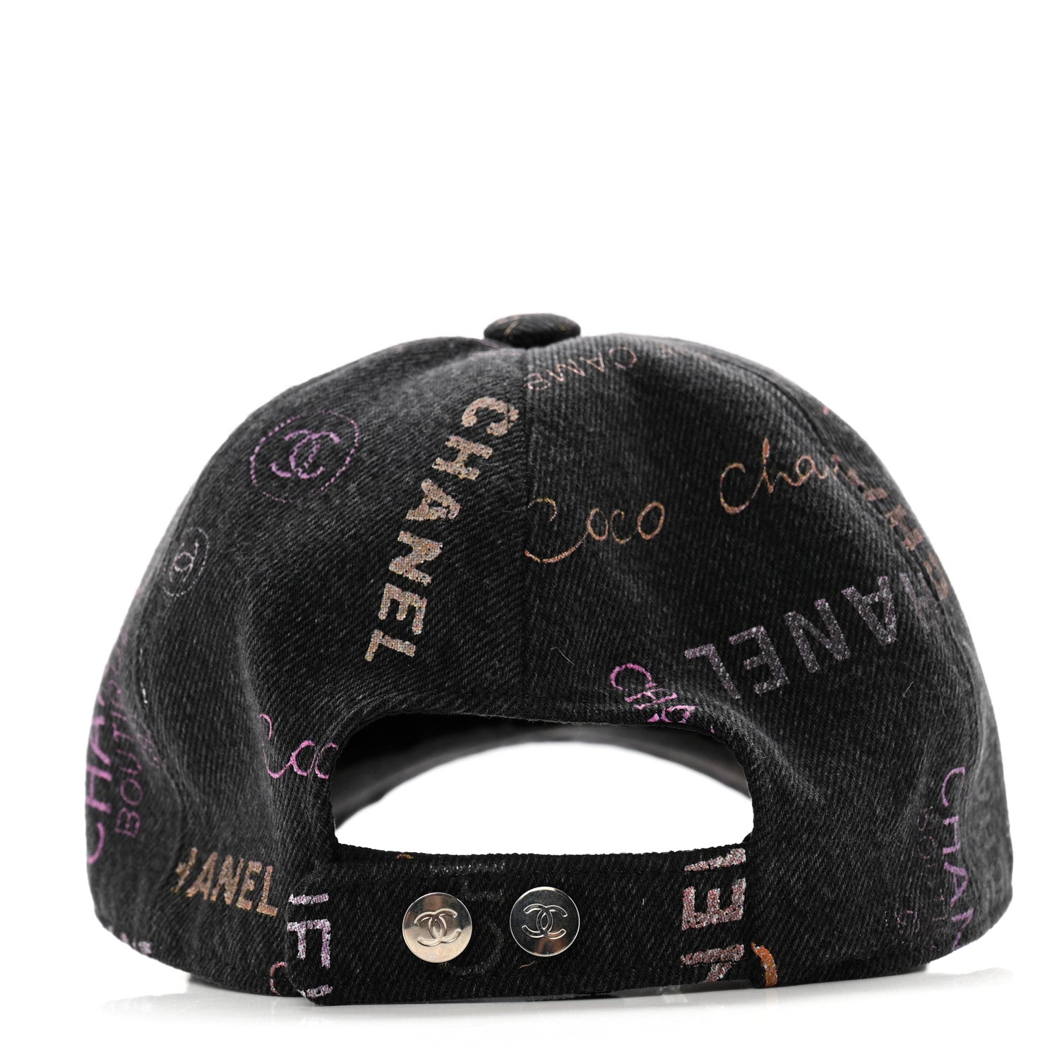 Chanel Denim Mood Cap Hat Black 6 of 8