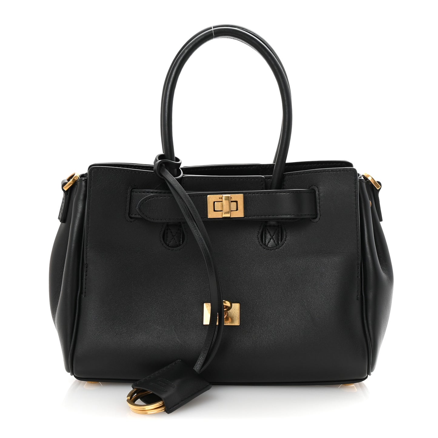 Smooth Calfskin Mini Bel Air Carry All Bag Black