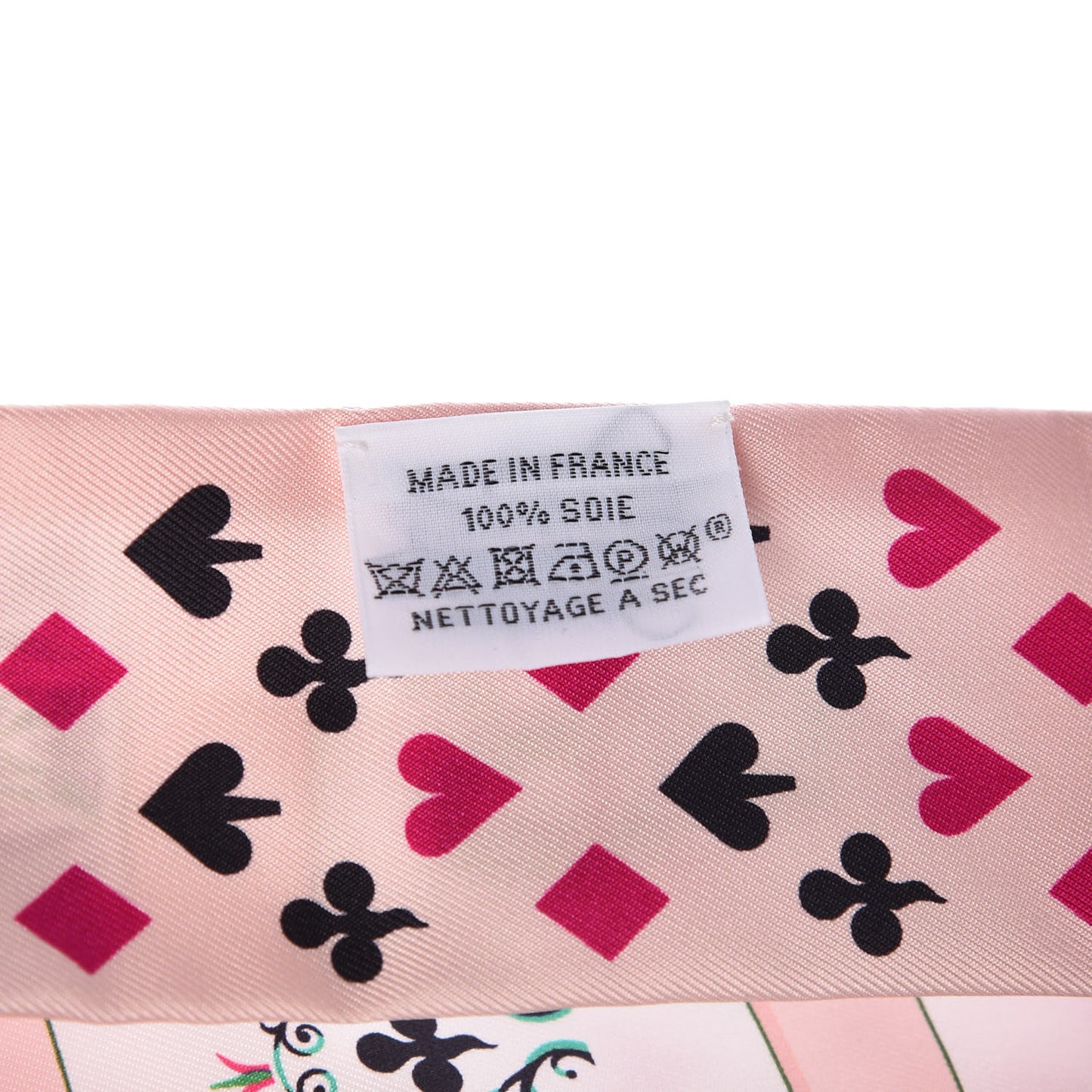 Silk Jeu de Cartes Twilly Rose Nacre Fuchsia Rouge
