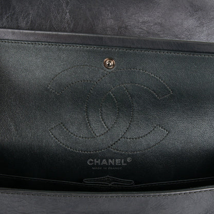 Chanel Metallic Aged Calfskin Quilted 2.55 Reissue 226 Flap Dark Silver 7 of 9