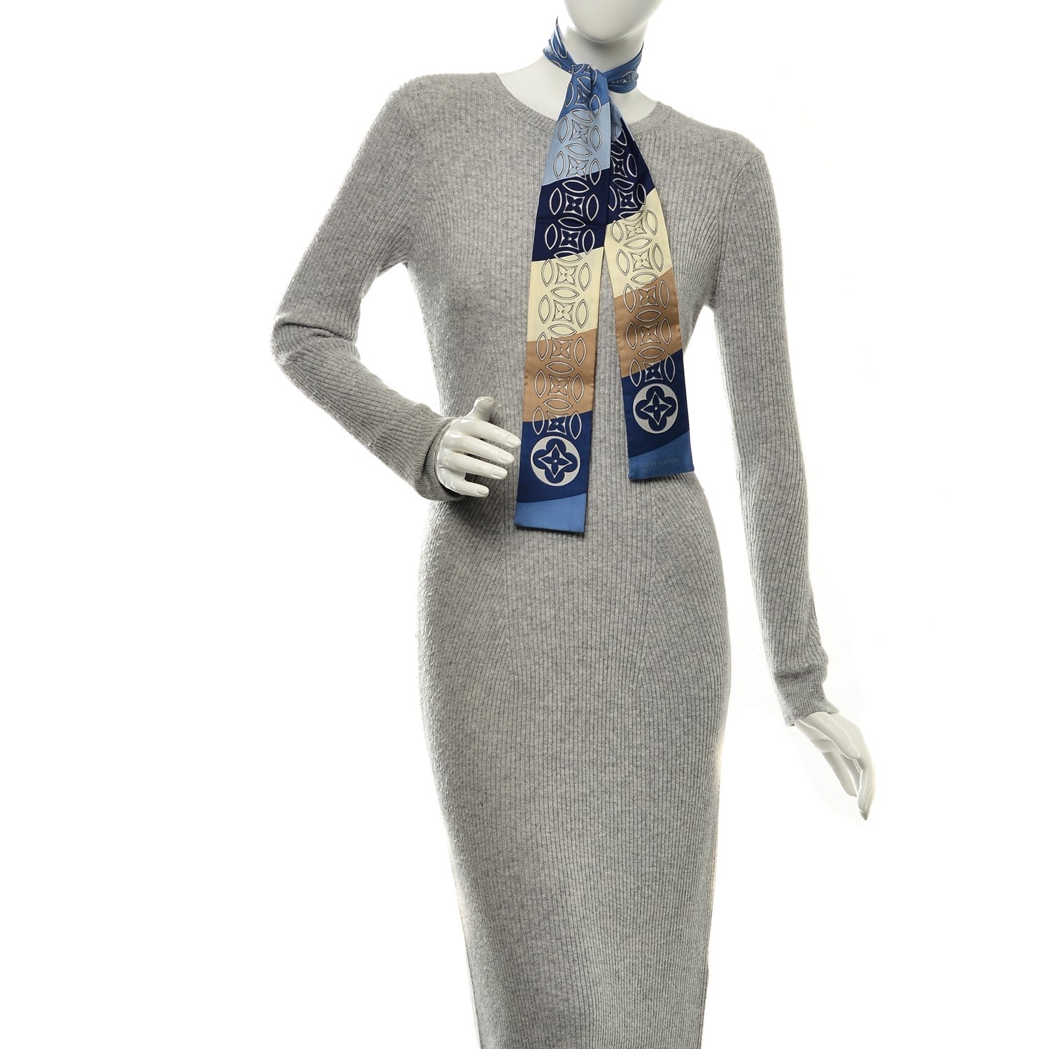 Louis Vuitton Silk Bandeau Blue 2 of 5