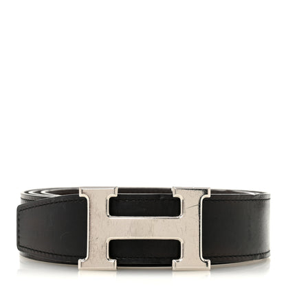 Hermes Box Togo Reversible 32mm H Belt 100 40 Black Chocolate 1 of 7