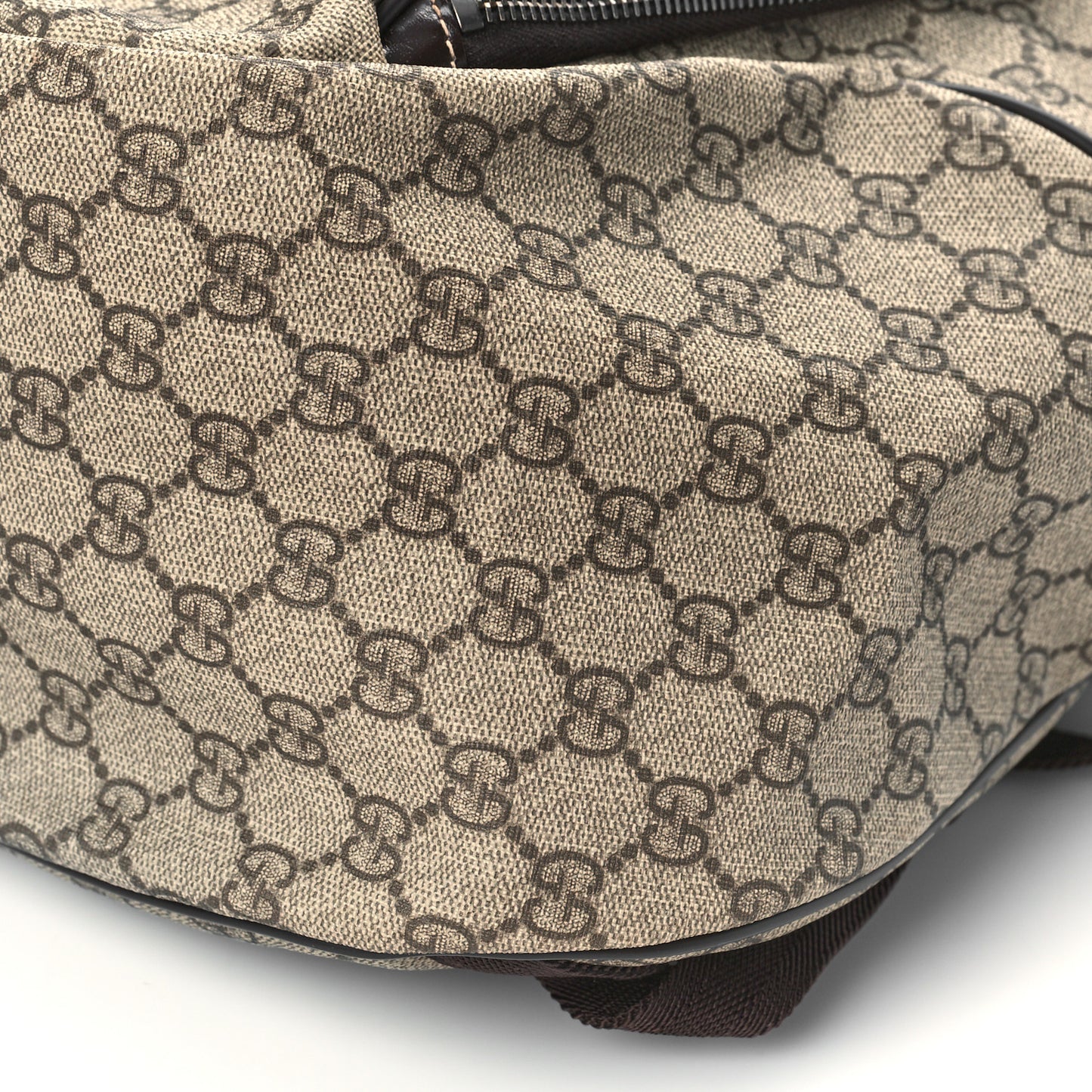 GG Plus Monogram Interlocking G Medium Backpack Dark Brown