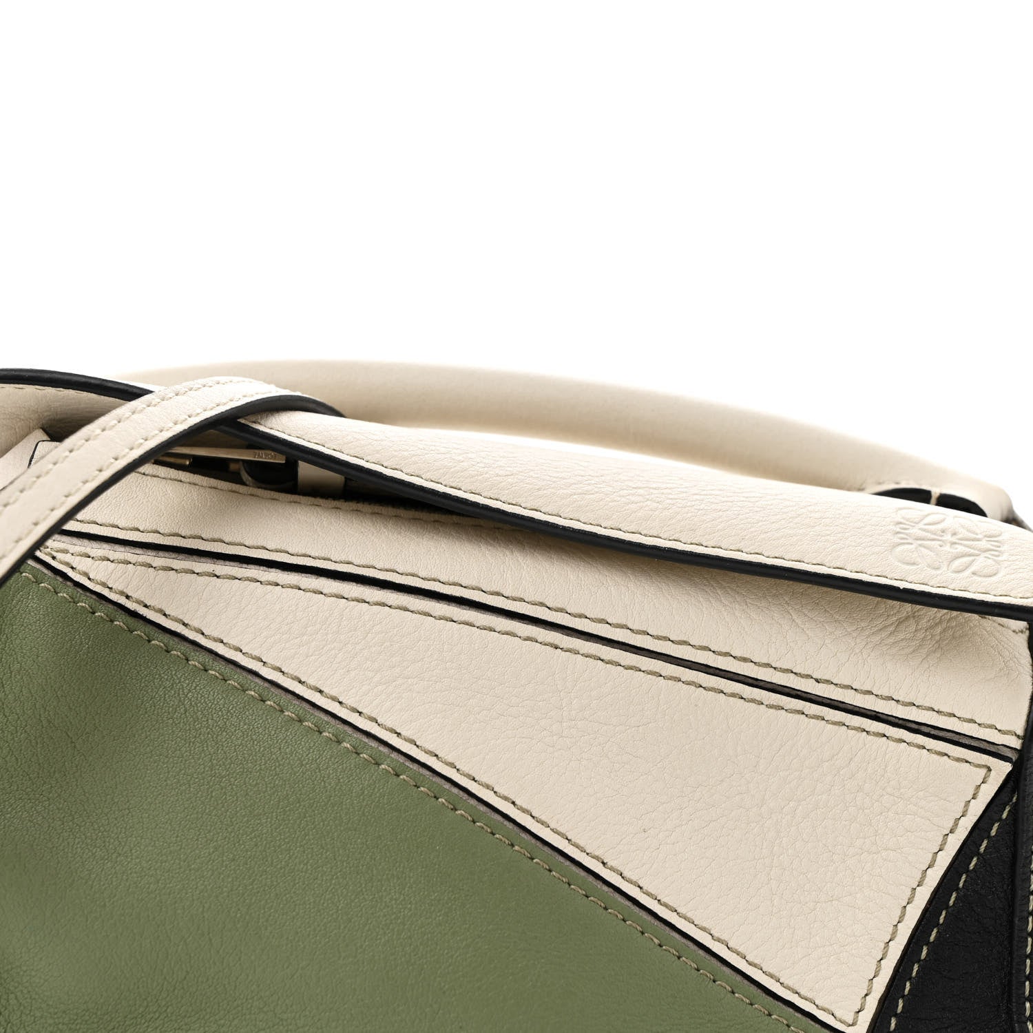 Loewe Calfskin Mini Puzzle Bag Soft White Rosemary 8 of 15
