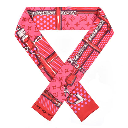 Louis Vuitton Silk Monogram Pop Confidential Bandeau Fuchsia 1 of 3