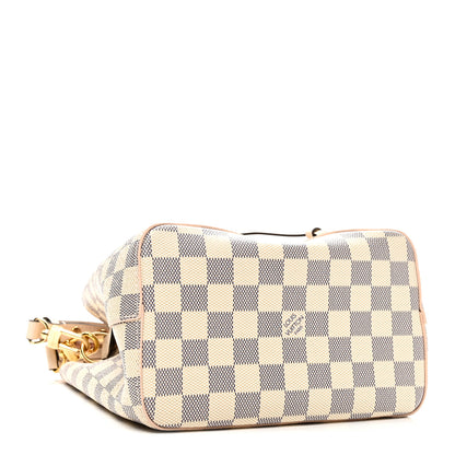 Louis Vuitton Damier Azur Braided Neonoe BB Pink 4 of 11