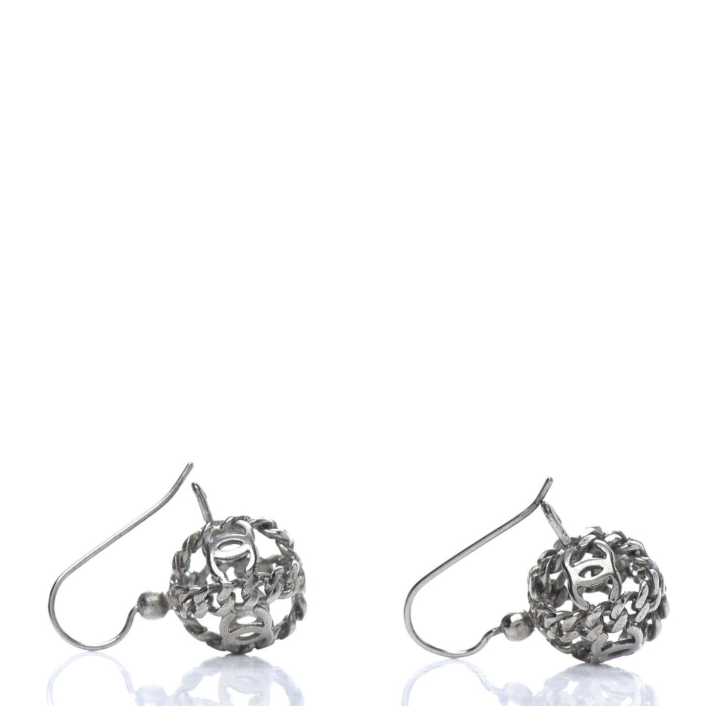 CC Round Earrings Silver