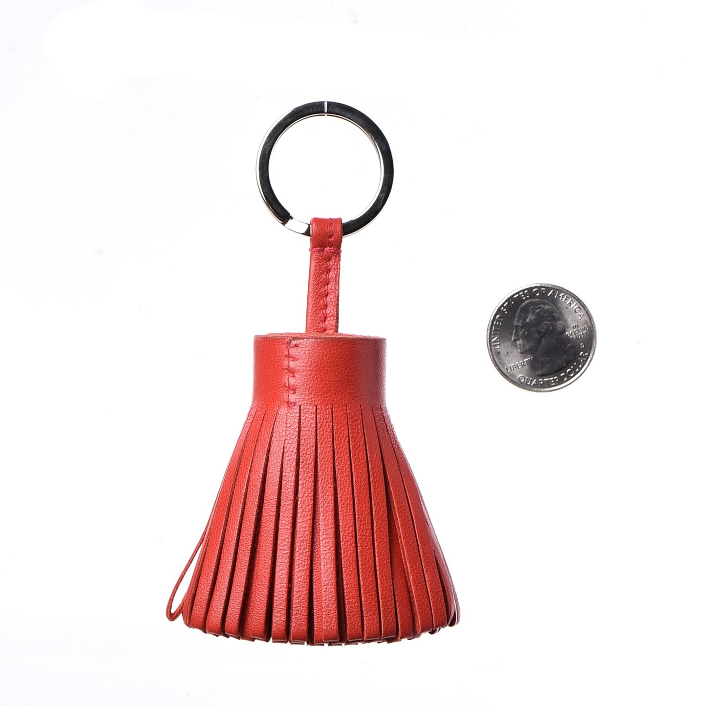 Lambskin Carmen Tassel Key Holder Rouge Indienne