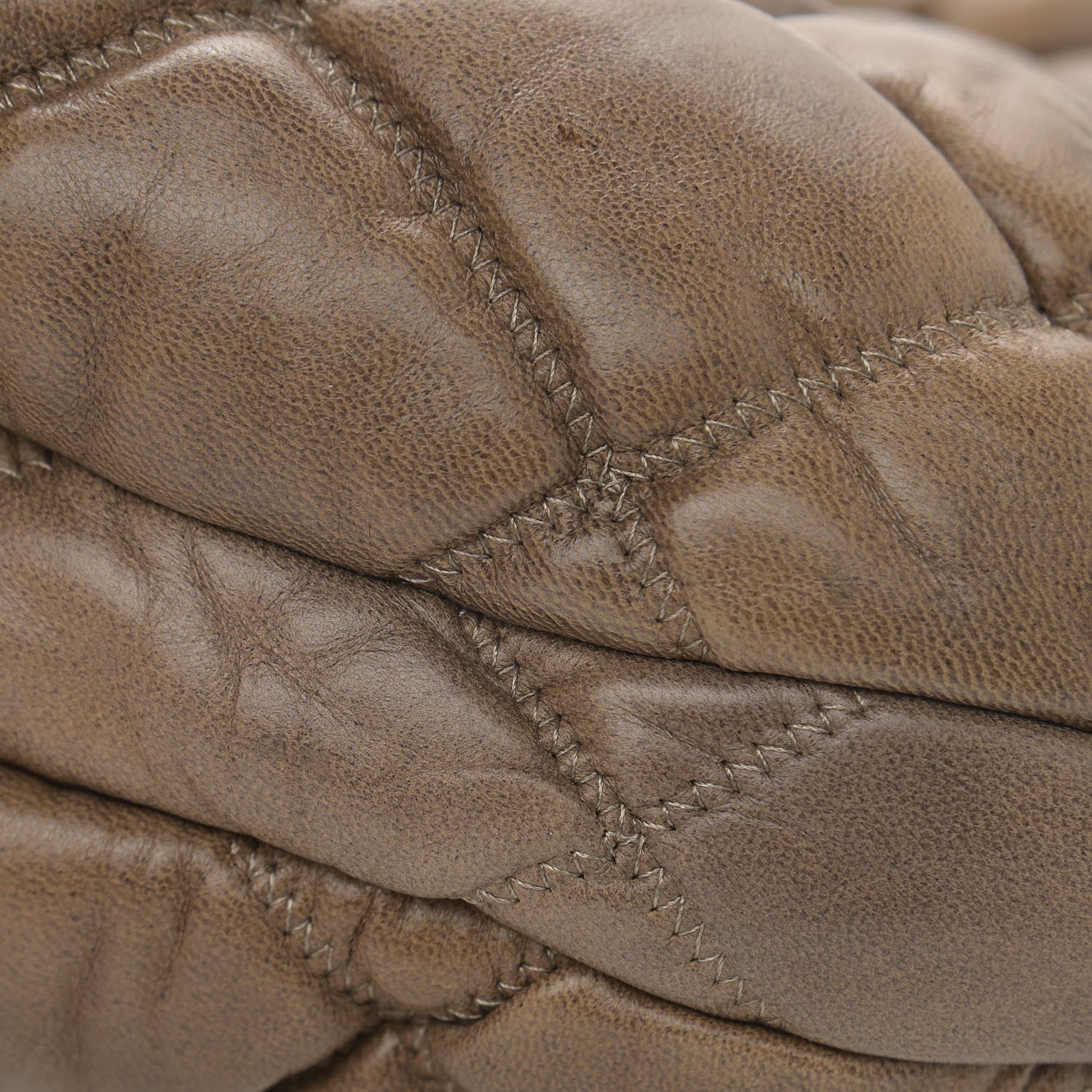 Chanel Lambskin Bubble Quilt Flap Brown 12 of 14