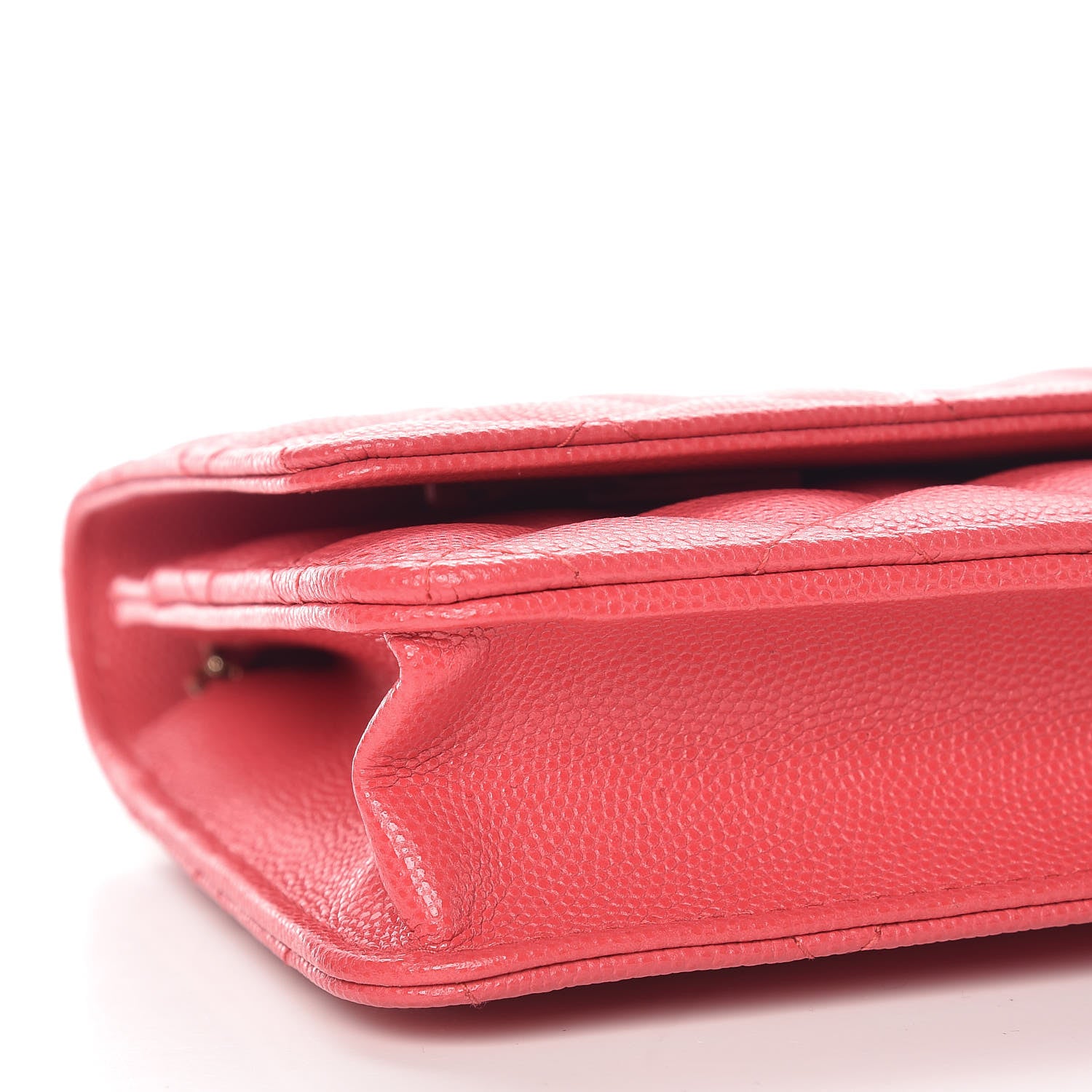 Chanel Caviar Quilted Wallet On Chain WOC Dark Pink 9 of 11