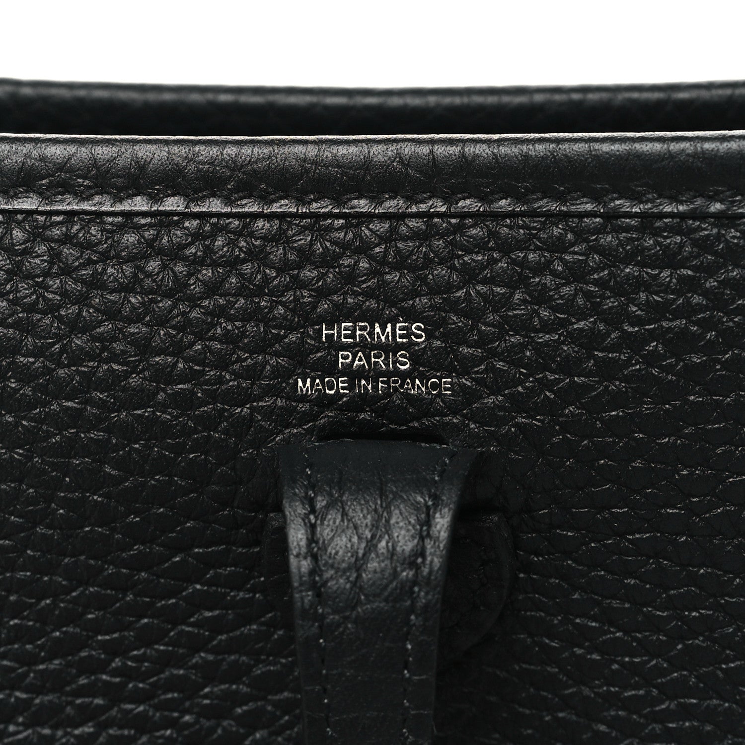 Hermes Taurillon Clemence Evelyne TPM Black 6 of 11