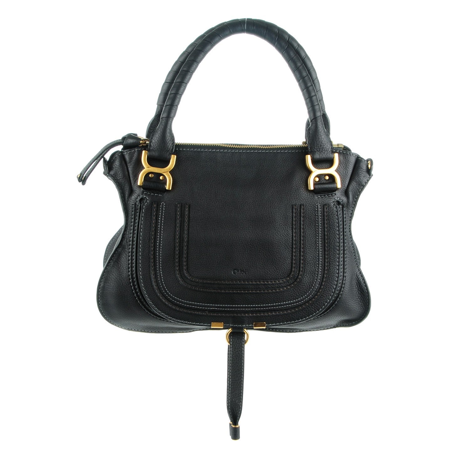 Chloe Calfskin Medium Marcie Satchel Black 1 of 7