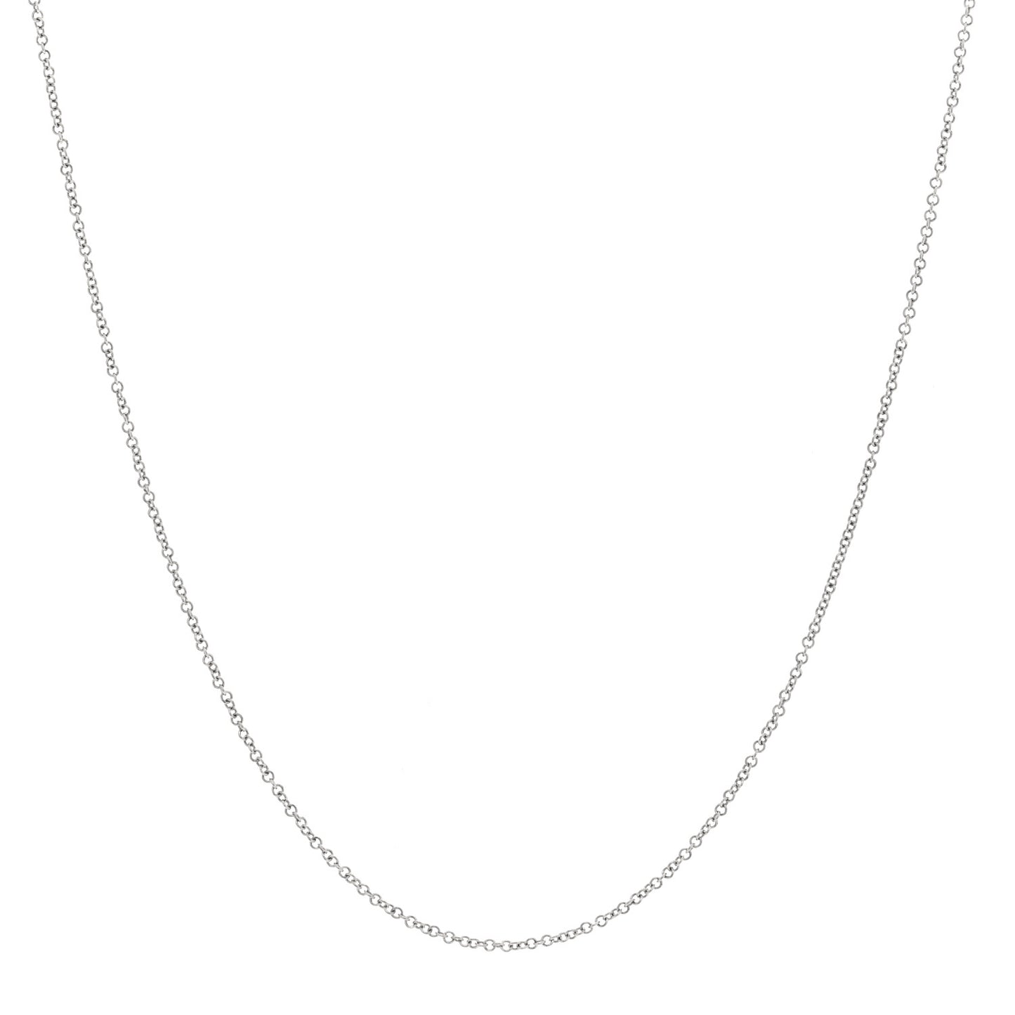 Platinum Chain Necklace 16"