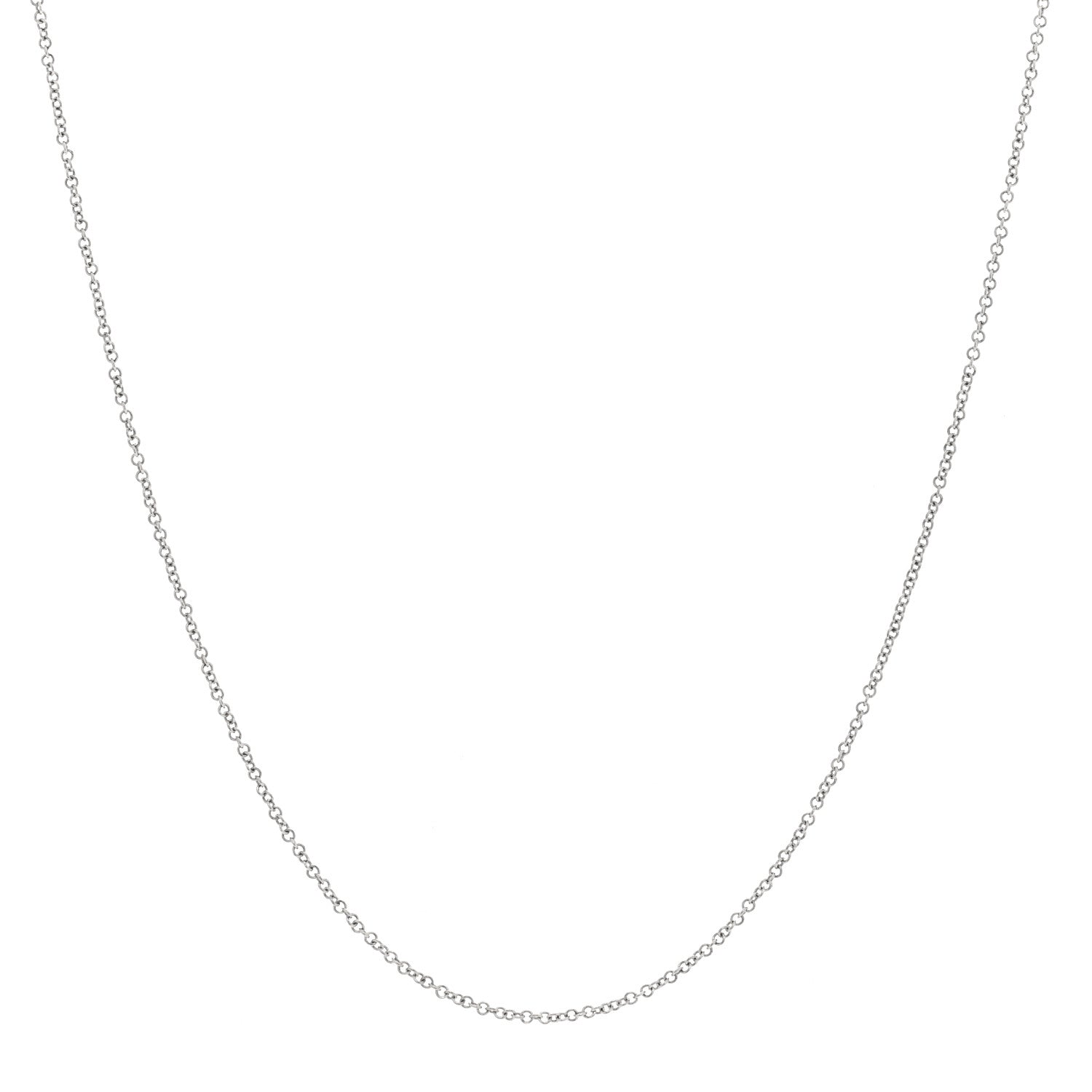 Tiffany Platinum Chain Necklace 16" 1 of 4