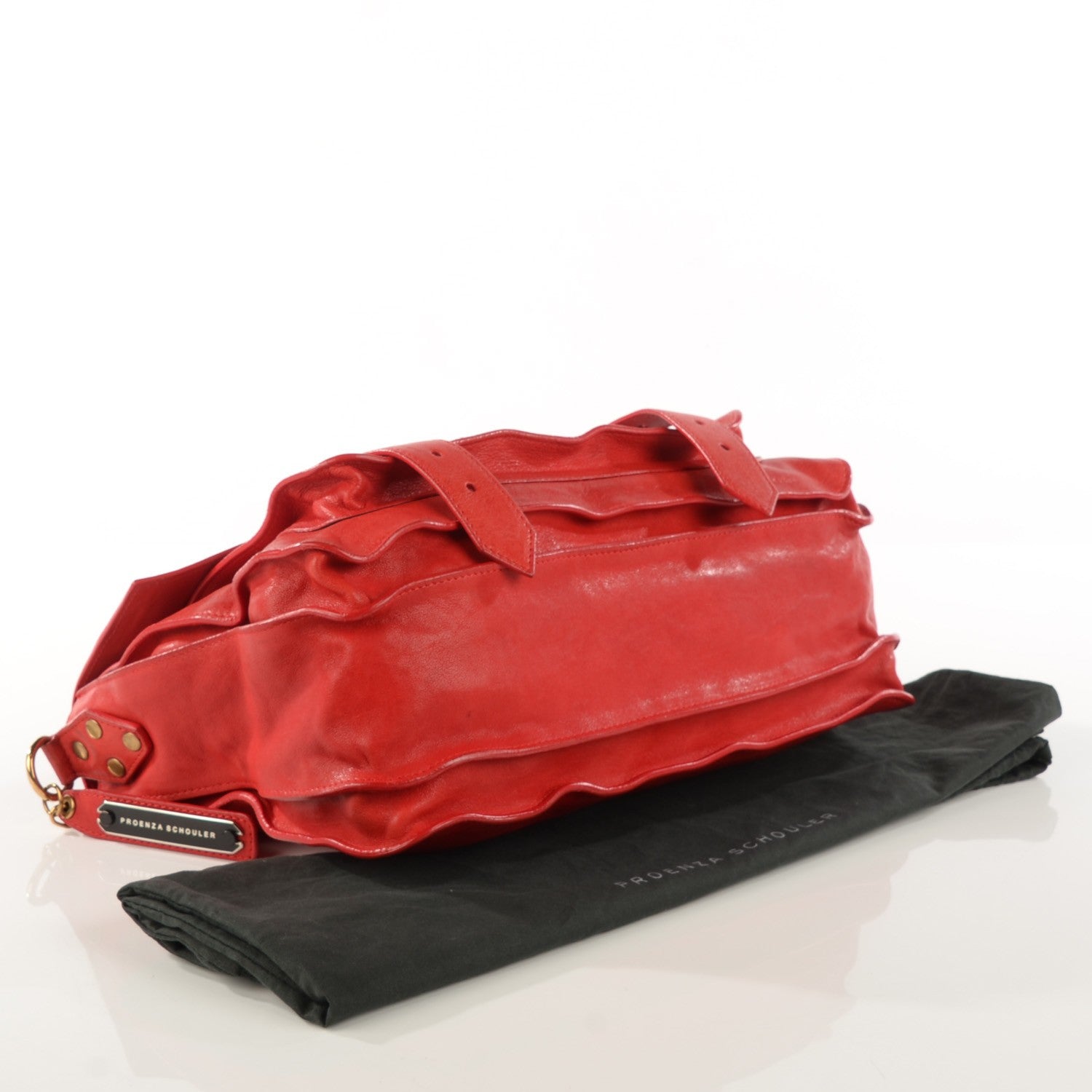 Proenza Schouler Lambskin Medium PS1 Satchel Bright Red 6 of 11