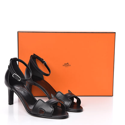 Hermes Calfskin Premiere Sandals 35 Black 8 of 8