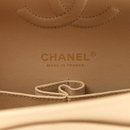 Chanel Caviar Quilted Medium Double Flap Beige 6 of 10