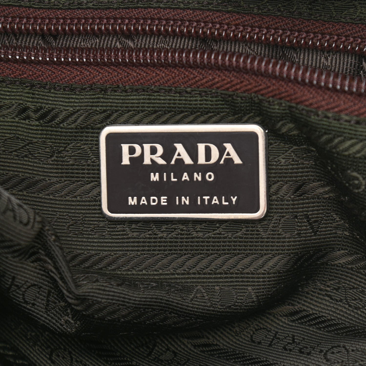 Prada Tessuto Nylon Vela Small Backpack Brown 6 of 10