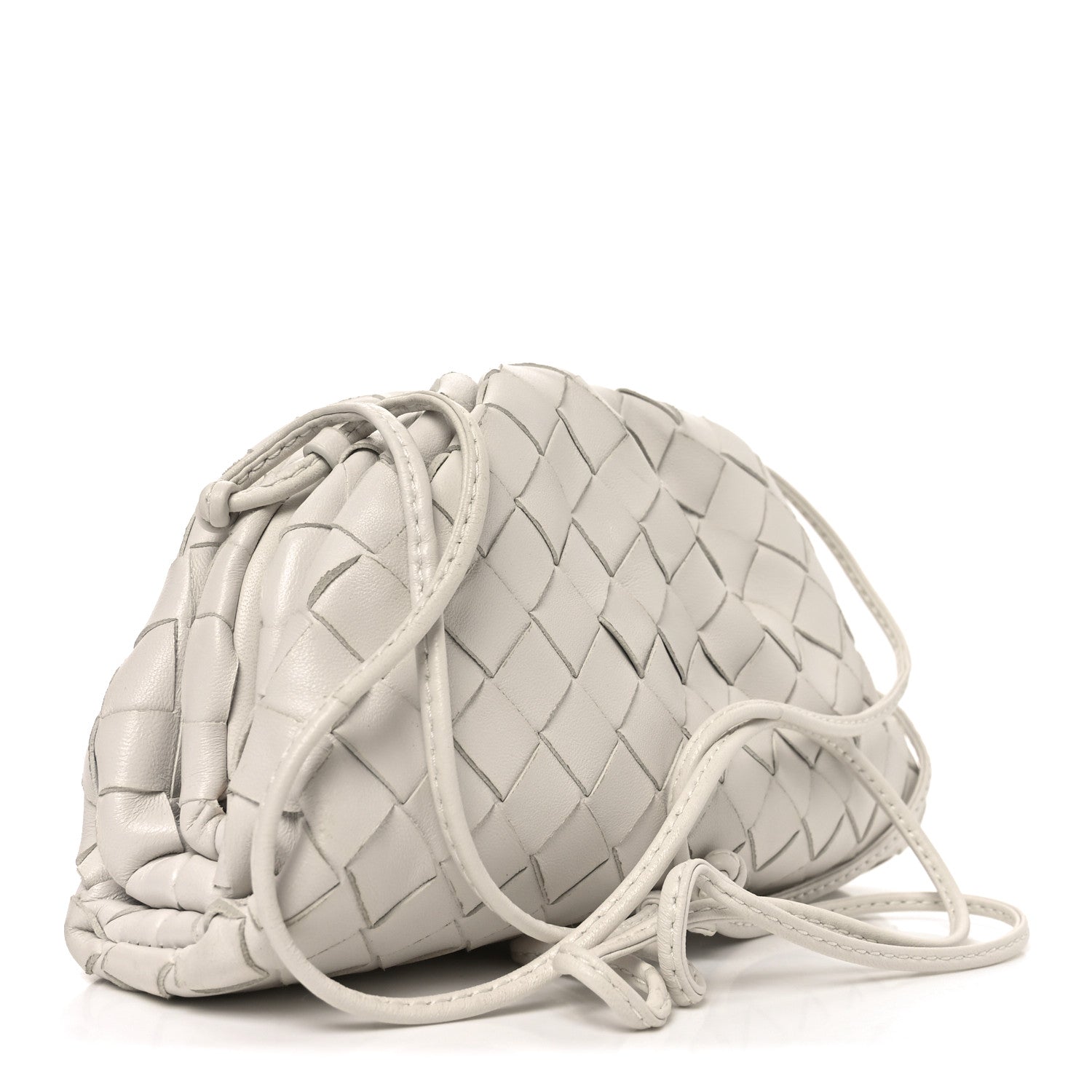 Bottega Veneta Nappa Intrecciato The Mini Pouch Chalk 1806358