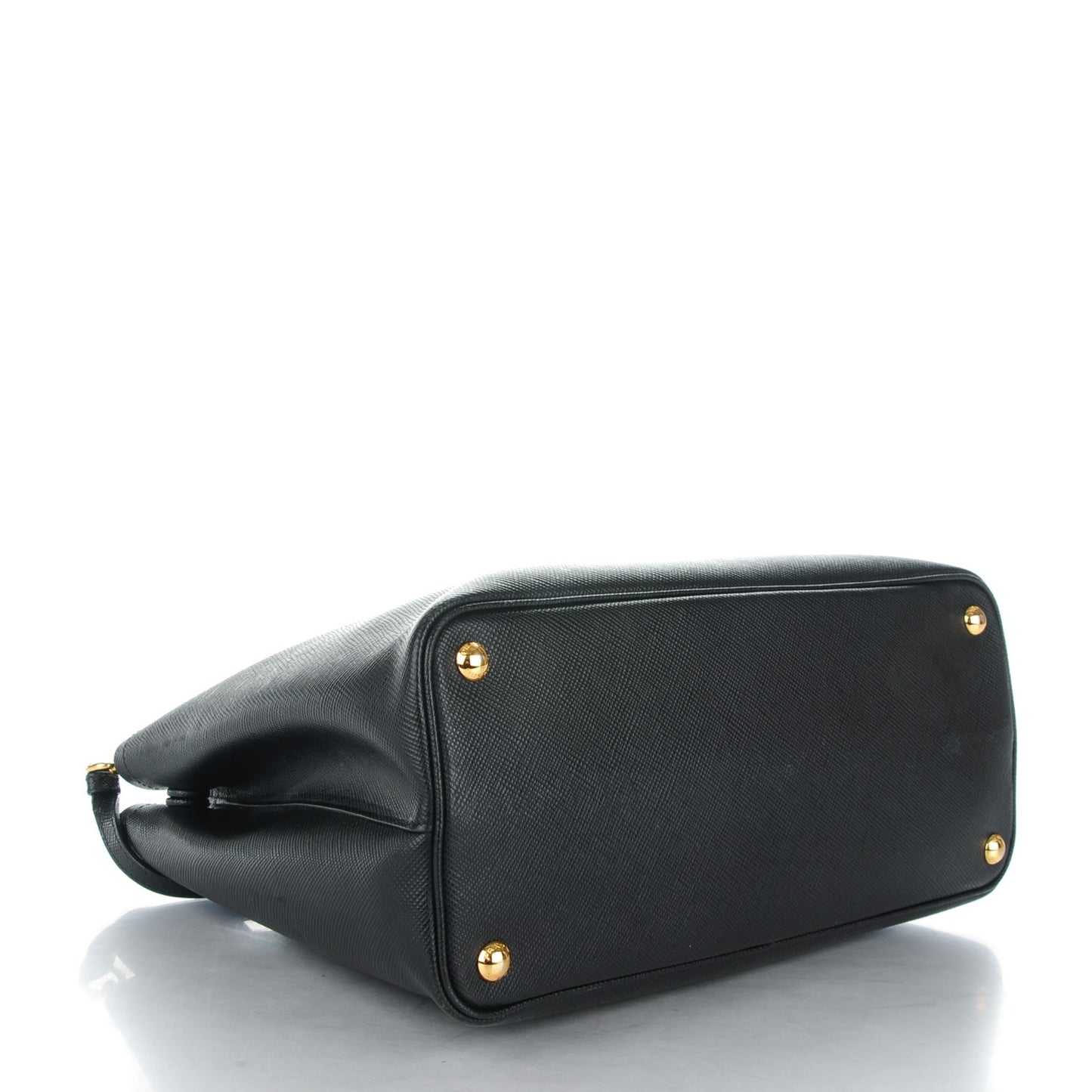 Saffiano Cuir Small Double Bag Nero Black