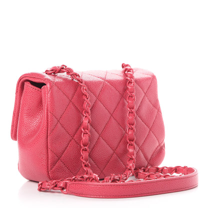 Chanel Caviar Quilted Mini Incognito Square Flap Dark Pink 3 of 10