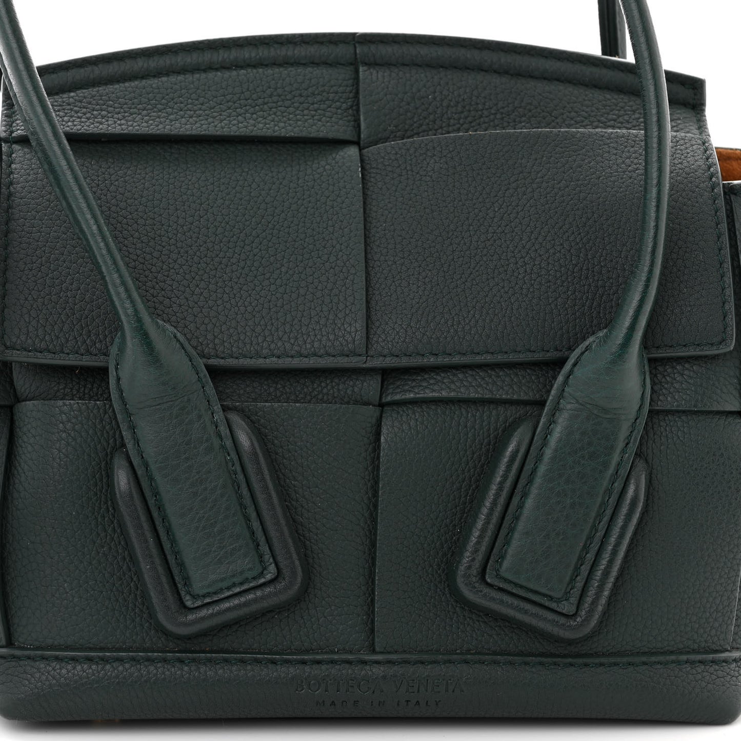 Grained Calfskin Maxi Intrecciato Mini Arco Raintree