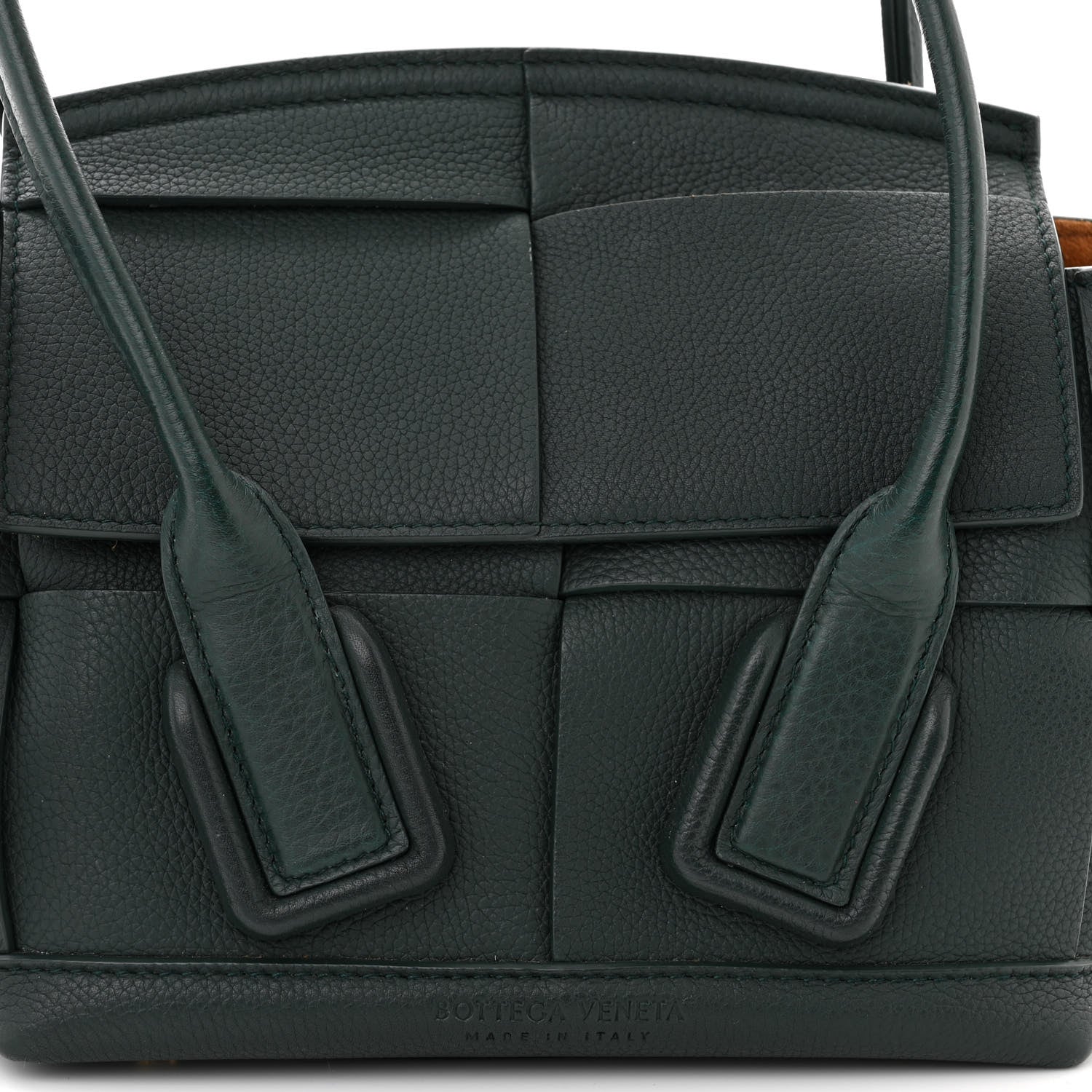 Bottega Veneta Grained Calfskin Maxi Intrecciato Mini Arco Raintree 8 of 11