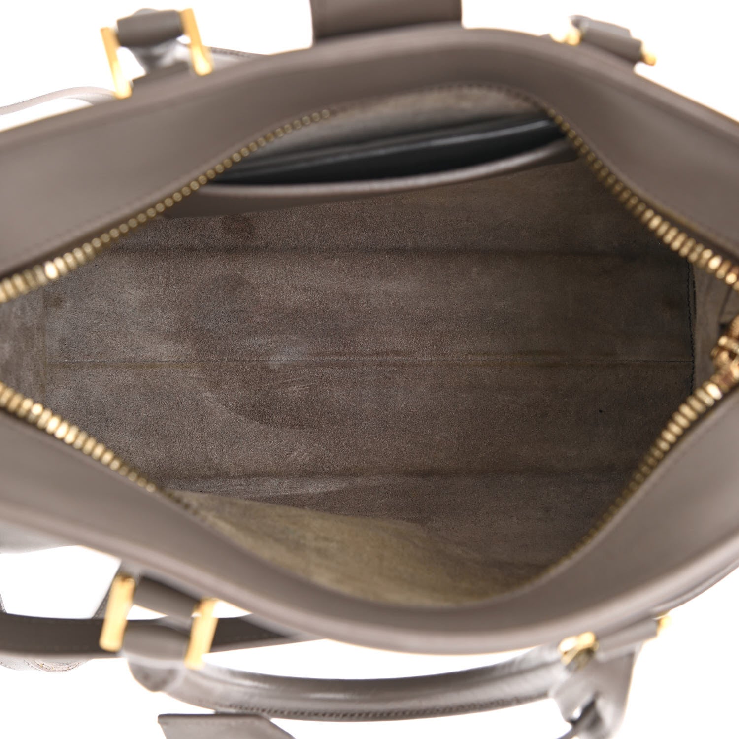 Saint Laurent Calfskin Monogram Baby Cabas Fog 5 of 17