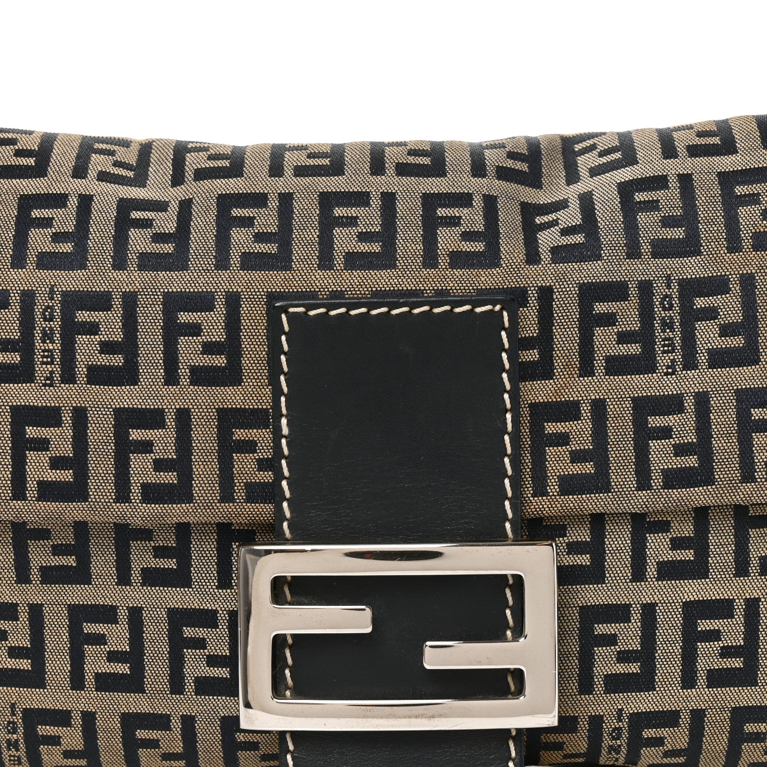 Fendi Zucchino Baguette Navy 8 of 10