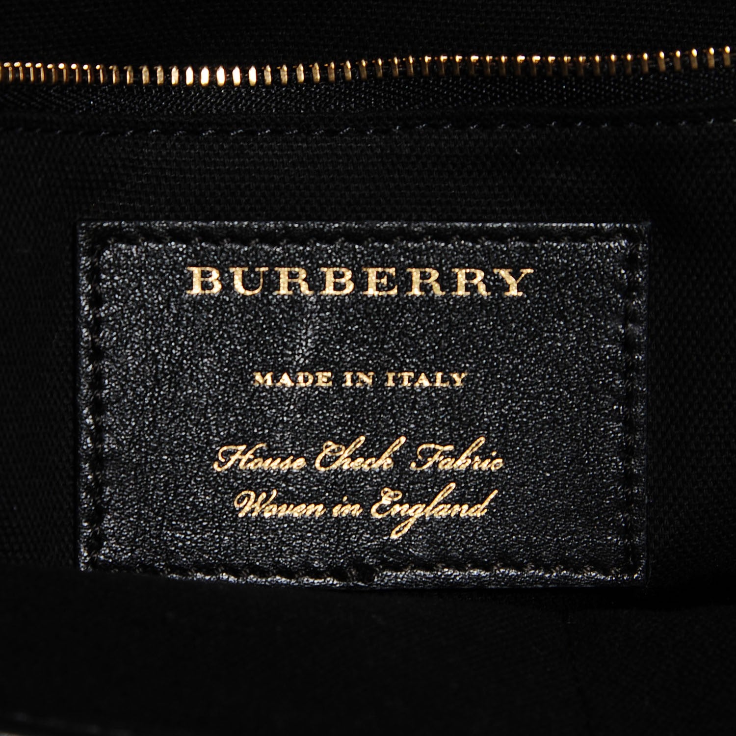 Burberry Grainy Calfskin House Check Medium Sycamore Hobo Black 6 of 8