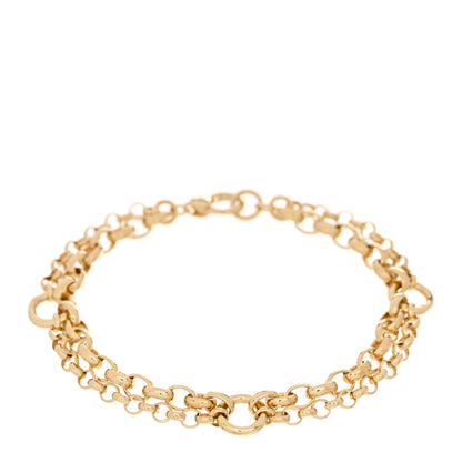 Foundrae 18K Yellow Gold Heavy Mixed Belcher Chain Bracelet 1 of 3