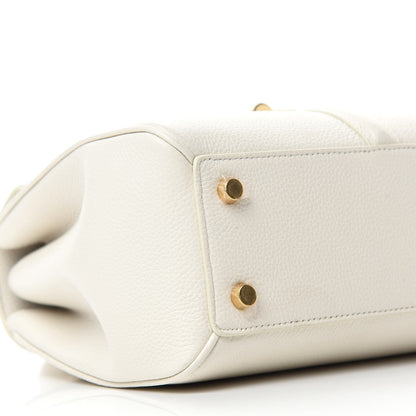 Celine Grained Calfskin Small 16 Top Handle Bag White 6 of 13