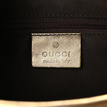 Gucci Monogram Jackie O Hobo Beige Gold 6 of 12
