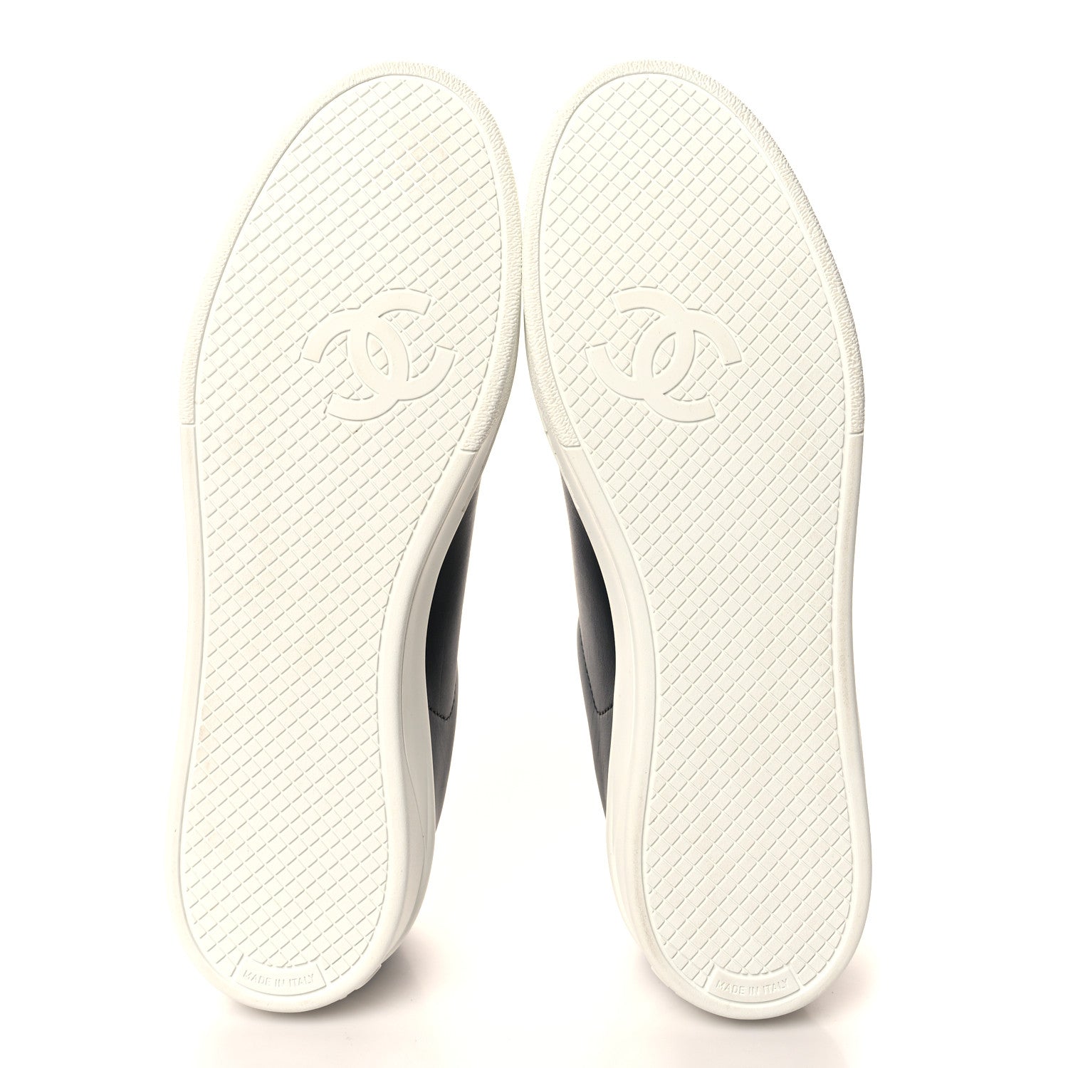 Chanel Calfskin CC Womens Sneakers 41 Black 5 of 8