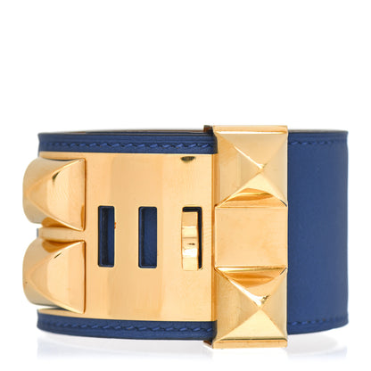 Hermes Swift Collier de Chien CDC Bracelet T3 Bleu Agate 2 of 4