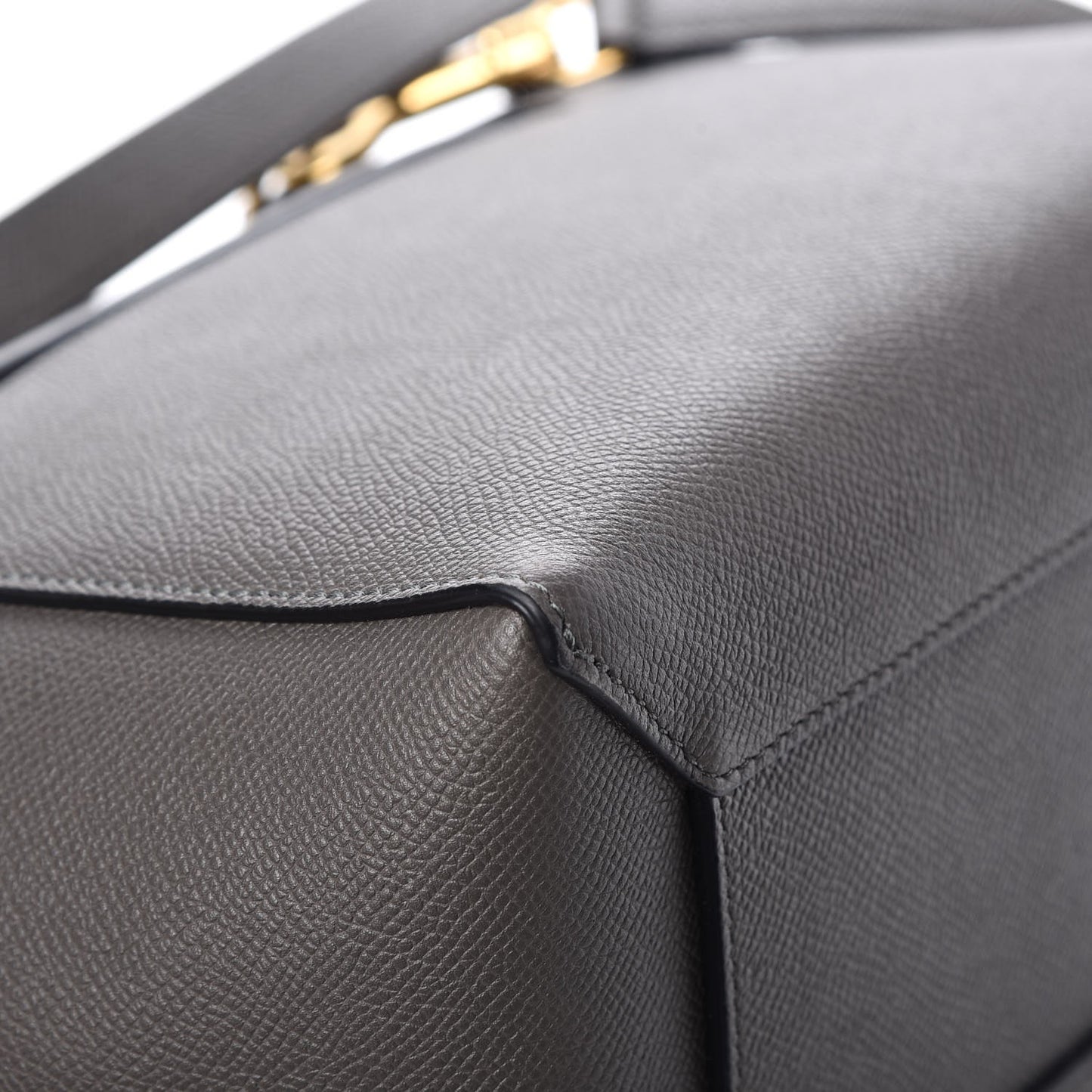 Baby Grained Calfskin Micro Belt Bag Grey