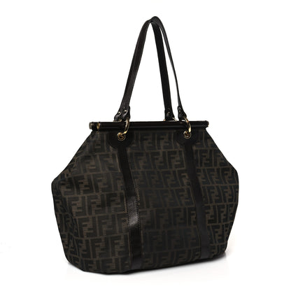 Fendi Zucca Chef Shoulder Bag Tobacco 3 of 14