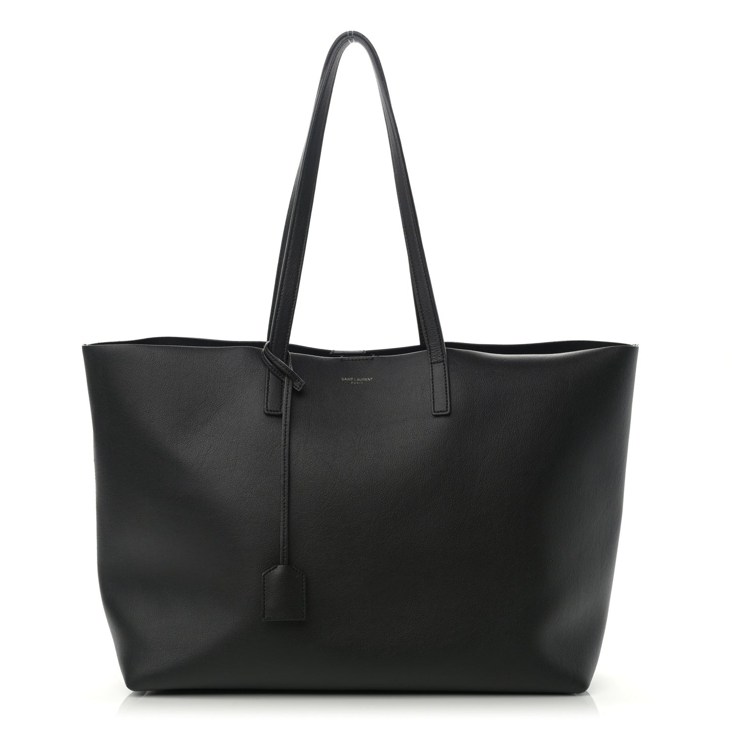 Calfskin Large Shopping Tote Black